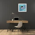 thumbnail image 3 of Brent, Paul 26x26 White Modern Wood Framed Museum Art Print Titled - Azure Tropical Fish I, 3 of 4
