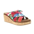 thumbnail image 2 of Corkys Womens Bowdacious Floral Wedge  Casual Shoes, 2 of 5