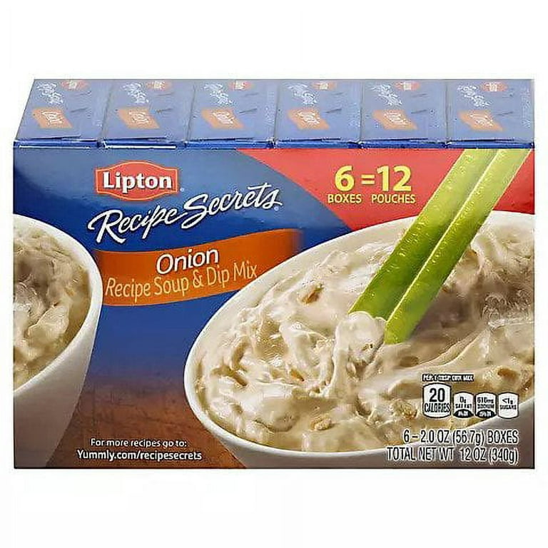 Lipton Savoury Recipe Secrets Onion Soup Mix - 2 envelopes per 2 oz. box,  24 boxes per case