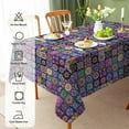 thumbnail image 3 of Bohemian Mandala Geometry Washable TableCloth for Wedding Party Dining Banquet Decoration Luxuriou Table Table Protector Cloth, 3 of 10