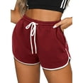 thumbnail image 2 of Womens Workout Shorts with Pockets Tie Dye Athletic Shorts Plain Lounge Shorts, 2 of 5