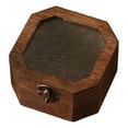 thumbnail image 3 of CarpNettore Wooden Storage Box Organizer Sturdy Keepsake Box for Entryway Kitchen Makeup Octagon Dark Brown, 3 of 7