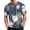 Blue, variant on Mens Halloween Shirts Short Sleeve Crew Neck Bat T Shirts Causal Loose Pull On Tees, S