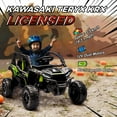 thumbnail image 4 of Qaba 12V Licensed KAWASAKI TERYX KRX 2WD Electric Ride on Truck, Black, 4 of 10