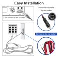 thumbnail image 3 of Cable de alimentación de repuesto de 3 pines, 15 A con enchufe de 12 V para coche, 3 of 6