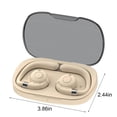 thumbnail image 3 of Matoen Wireless Earbuds Open Ear Wireless Bluetooth Headphones Clip on Earbuds for android iOS/Samsung Beige, 3 of 7