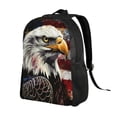 thumbnail image 2 of Disketp Retro American Eagle A Mochila Unisex de Apertura Lateral Completa, Mochila para Laptop para Escuela, Trabajo y Viajes, 2 of 8