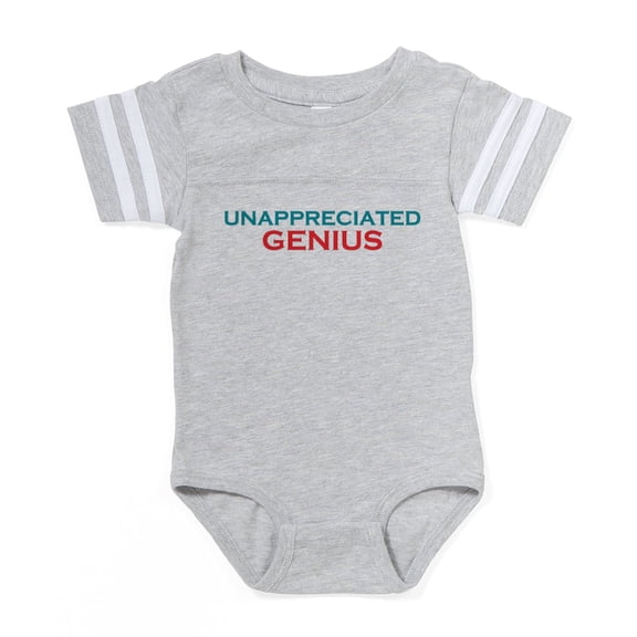 CafePress - Unappreciated Genius - Cute Infant Baby Football Bodysuit