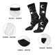 thumbnail image 5 of Balery Crescent and Stars Calcetas Largas con Estampado para Hombre y Mujer – Suaves y Transpirables, Talla Única (US 5-11), 5 of 6