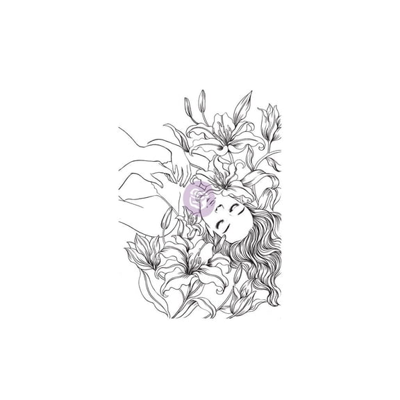 Prima Princesses Cling Stamp 5"X7"-Victoria