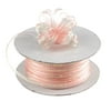 Iridescent Pull Bow Christmas Ribbon, 1/8-Inch, 50 Yards, Light Pink