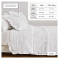 thumbnail image 4 of Solid Quilt Set - Lightweight, Soft, All-Season - 2-Piece Dot Stitch Ruffled Bedding Set (Twin / Twin XL, White), 4 of 6