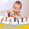 thumbnail image 2 of Figuras de acción HAPTIME Firefighter de 4 pulgadas, 8 piezas, +3 años, 2 of 6