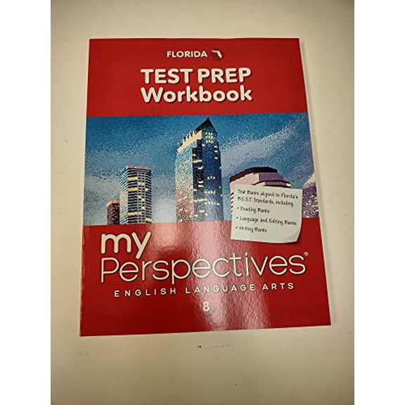 Pre-Owned Florida Test Prep Workbook My perspectives English Language Arts 8 Grade Paperback