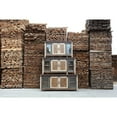 thumbnail image 6 of 70" Brown Solid Wood Cabinet Enclosed Storage Distressed TV Stand, 6 of 7