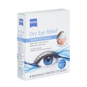 ZEISS Dry Eye Relief Warm Compress Heated Eye Masks, 4 Pack