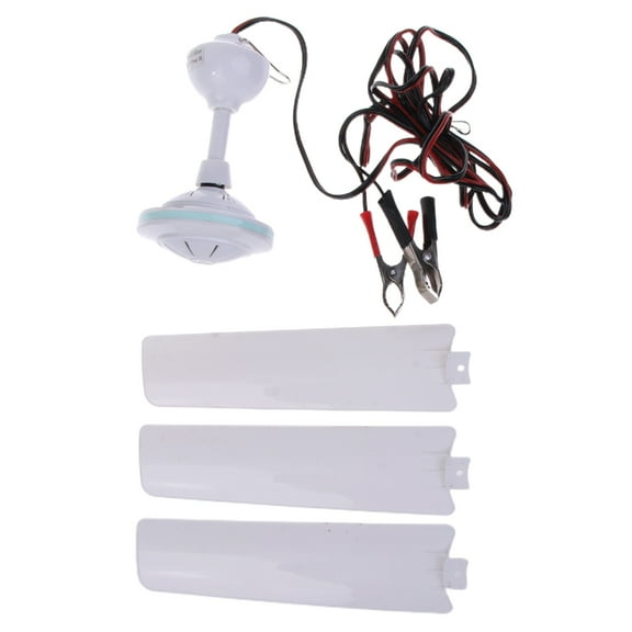 DC12V Ceiling Fan for School Dormitory Bed Outdoor Picnics BBQ