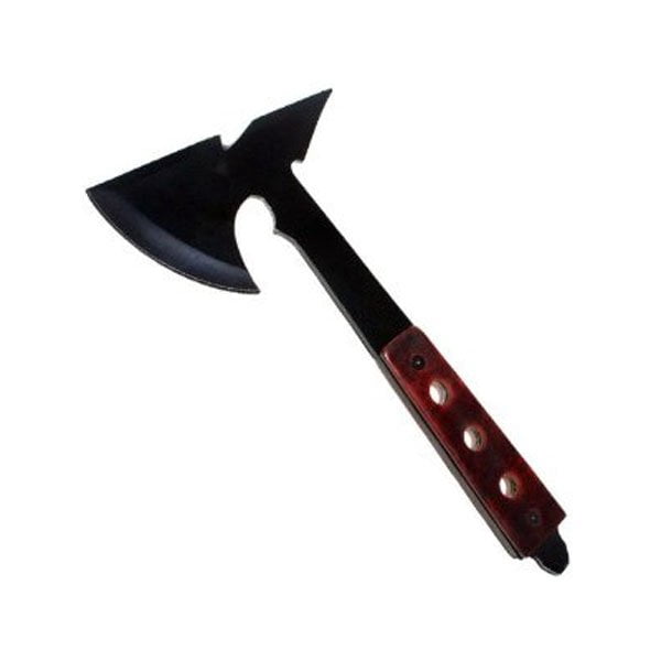 14 Inch Full Tang Camping Hatchet Axe with Wooden Handle, Ultra Lightweight