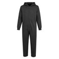 thumbnail image 7 of WAYUTE Girl's Halloween Long Sleeve Zip Up Hooded Jumpsuits Solid Color Soft Breathable Straight Leg Romper for Toddler Kids Festival Party,Grey,Size 5 Y-6 Y, 7 of 7