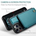thumbnail image 3 of Funda de teléfono Vinich Wallet con tarjetero para iPhone 12 Pro Max, 3 of 9