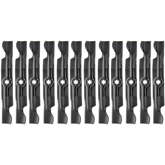 CUB CADET 942-04053C 17.90" High-Lift Blades 12-Pack RZT LT1050 i1050 50" Decks