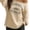 1-Khaki, variant on Arlun Women's off the Shoulder Sweatshirts Letter Graphic Oversized Long Sleeve Pullover Tops Loose Fit Soft Comfortable Casual Fashion Streetwear Fall Outfit 2026 1-Khaki XS