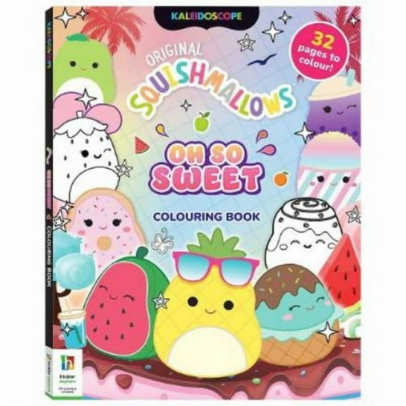 Hinkler Pty Ltd Kaleidoscope Squishmallows Colouring Book Oh So Sweet (Paperback) Squishmallows