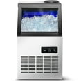 thumbnail image 4 of Commercial Ice Maker Machine 120LBS/24H Ice Maker, Stainless Steel Freestanding Ice Machine with 33LBS Storage Capacity, Self-Cleaning, 2 Water Inlet Modes,Ideal for Restaurant,Home,Bar, 4 of 13