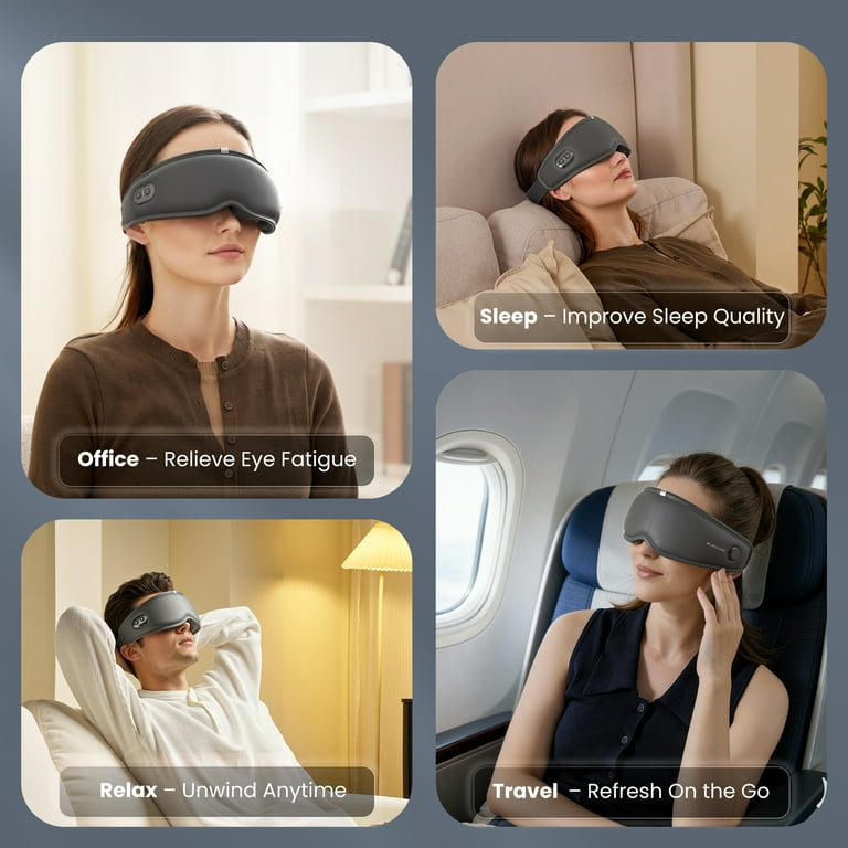 Maxkare Eye Massager with Heat, Vibration, Air Pressure for