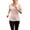 Beige, variant on Womens Tops Women'S Summer Lightweight V Neck Short Sleeved Shirt with Padded Collar and Flared Skirt Solid Colored Pullover Base Layer Shirt Beige L