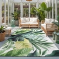 Area Rugs 5'x7', Tropical Plants Carpet Runner Indoor Outdoor Rugs Home ...