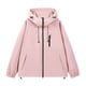thumbnail image 1 of Chaquetas y abrigos casuales con capucha de manga larga para mujer, blusa informal de manga larga con cremallera lisa, abrigo, chaqueta, tops de poliéster para mujer, 1 of 5