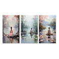 thumbnail image 2 of Designart "Meditative Moments in Pink A Journey Within II" Portrait Wall Art Set Of 3 - Pink Meditation Canvas Set For Living Room Decor, 2 of 7