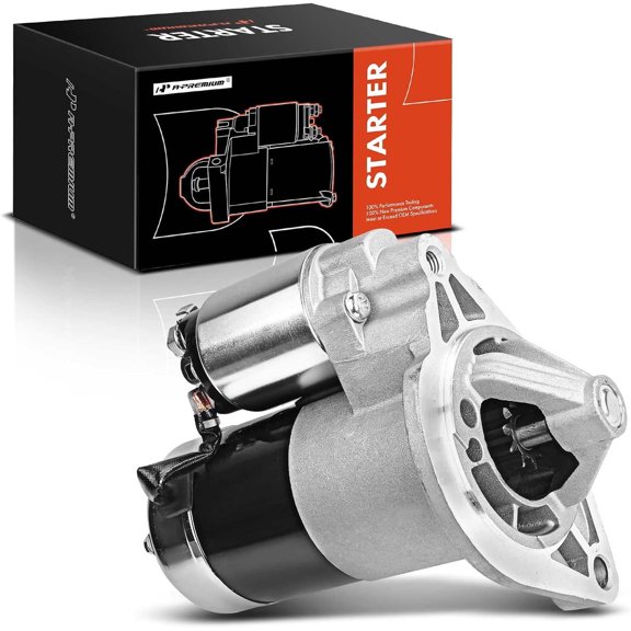 A-Premium Starter Motor Compatible with Jeep Cherokee 1999-2001 4.0L, Grand Cherokee 1999-2002 4.0L, TJ 1999-2002 4.0L, Wrangler 1999-2002 4.0L, 12V 1.6KW 10 Teeth Clockwise, Replace# 56041012AB