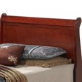 thumbnail image 6 of Glory Furniture Louis Phillipe Twin Storage Bed in Cherry Color, 6 of 7