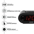 thumbnail image 2 of Reloj despertador SHARP Digital AccuSet Automatic Smart Black, 2 of 6