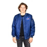 Up and Away NASA Flight Jacket Blue Size Large