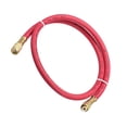 thumbnail image 5 of Uxcell 2.95ft 1/4 SAE Thread 500PSI Refrigeration Tube Charging Hose Tube Rubber Red, 5 of 5