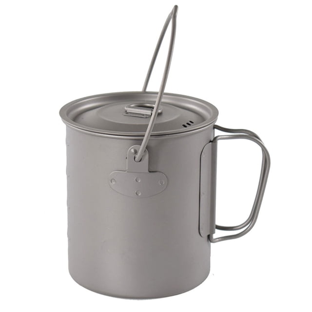 Greeniant Taza para acampar al aire libre, portátil para senderismo, pesca, Picnic, barbacoa, jarra, Camper, taza para cocinar, utensilios de Kits de desorden para acampar 1250ml Greeniant OD027648-02B
