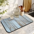 thumbnail image 3 of Rustic Floral Coffee Drying Mat - Perfect for Kitchen Countertops, 19.5x12in - Wood Design Made with Diatom Ooze, 3 of 7