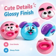 Smushers Squishies Dog Face Toys - 5 Assorted Cute Expressions, Moldable Face Smushers Dog Face Swap Squeeze Smush