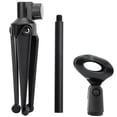 thumbnail image 3 of Microphone Tripod Desktop Mic Clip Holder Mini Desktop Mic Clamp Holder Durable ABS Table Tripod Stand Adjustable Desktop Mic Clamp Clip Holder For Microphone, 3 of 8