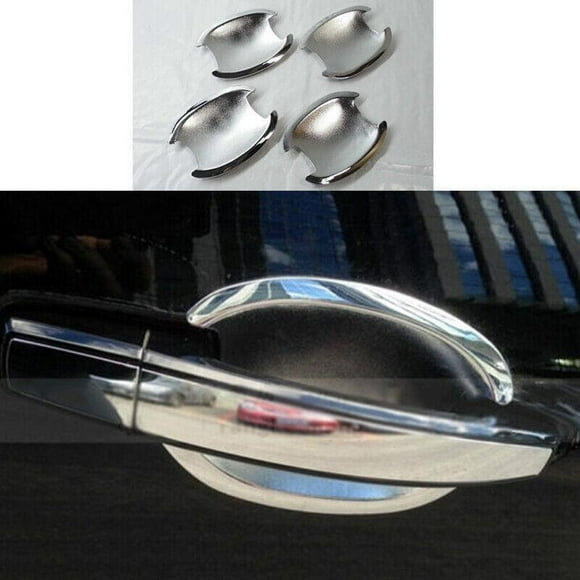 For 2010-2016 for Cadillac SRX SUV Chrome Outdoor Door Bowl Cover Trim 4PCS-
