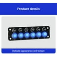 thumbnail image 5 of 6 Gang Toggle Rocker Switch Panel On/Off For Motorhome RV Boat Marine Truck 12V, 5 of 5