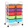 thumbnail image 2 of Costway Carrito Móvil Multiusos con 10 Cajones Organizador de Herramientas para Álbumes de Recortes Sobre Ruedas 65,5 x 37 x 87 cm, 2 of 10