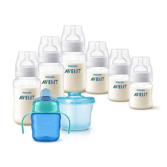 Set de Biberones Anti-cólico AVENT Philips con vaso y boquilla