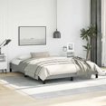 thumbnail image 1 of vidaXL Bed Frame Light Grey 152x203 cm Queen Fabric, 1 of 6