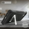 thumbnail image 2 of Case for iPhone 11 Pro Max, Black Tri-Shield [Military Grade] Rugged Cover with Metal Kickstand [Includes Wrist Strap Lanyard] for Apple iPhone 11 Pro Max (2019, 6.5" Model), 2 of 10