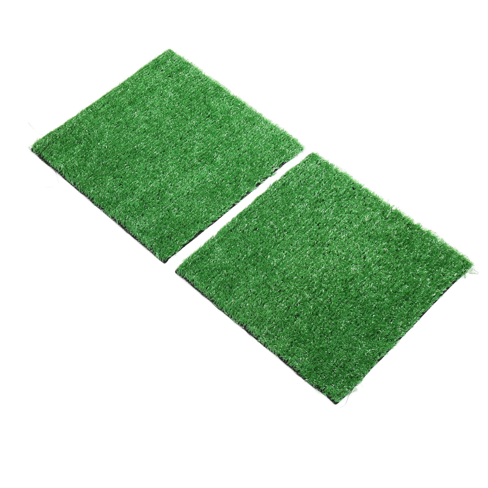 Riousery Artificial Grass Dog Pee Pad 2 Pack Breathable Soft Washable Reusable Pet Potty Training Mat for Indoor Outdoor Use Small Size 11.8 inches / 30 cm