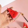 thumbnail image 3 of KHBUAB 4Pcs Decorative Watermelon Models Red PVC for Home and Office Decor with Lifelike Appearance, 3 of 8